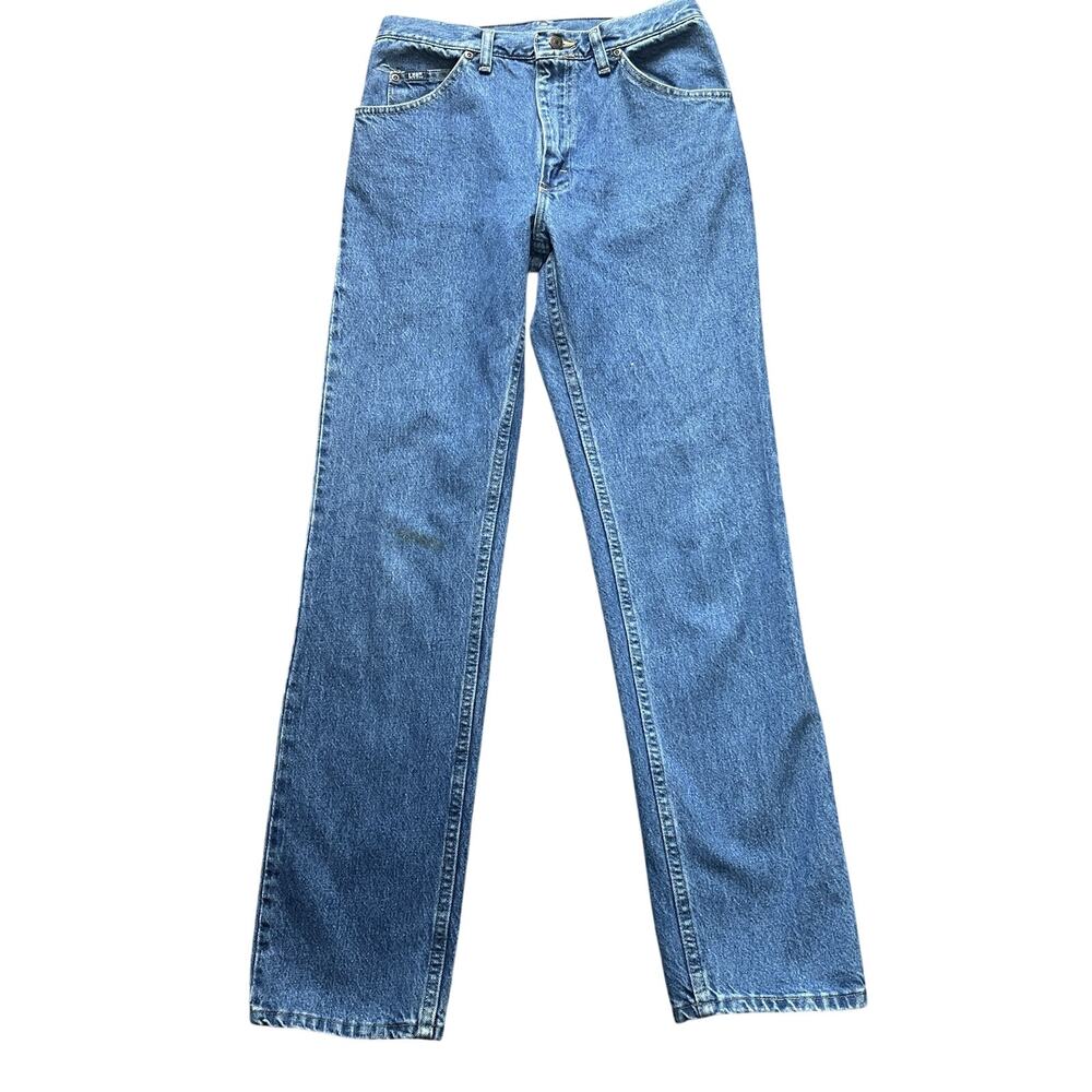 Vintage Lee Jeans 31x32 USA Made Straight Leg 90s Denim
